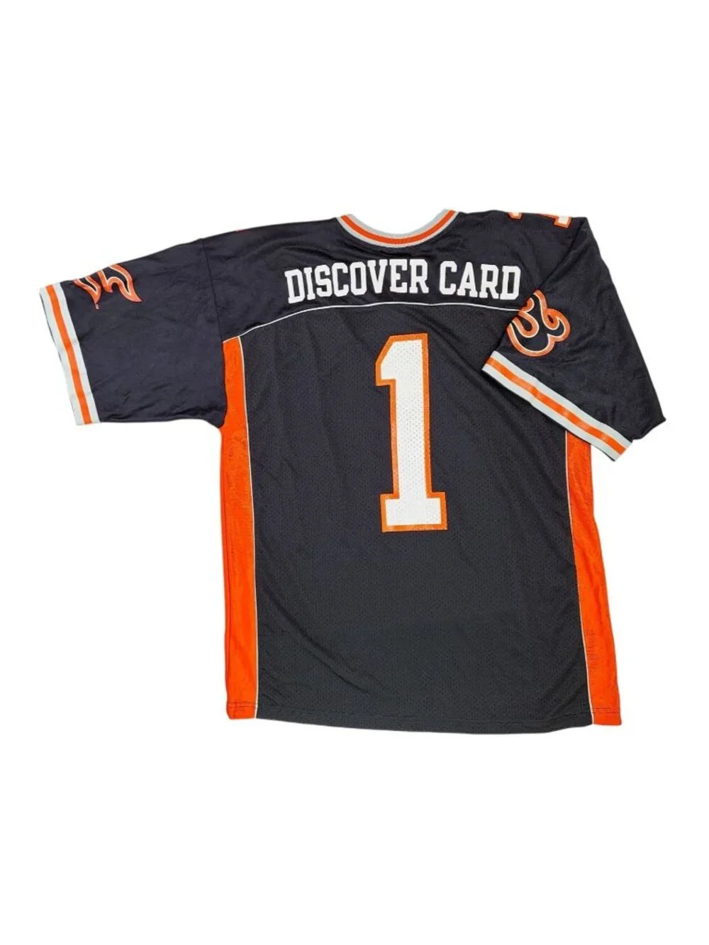 Vintage Utah Blaze Arena Football Jersey Russell XL Black Orange Discover Card - Picture 10 of 16